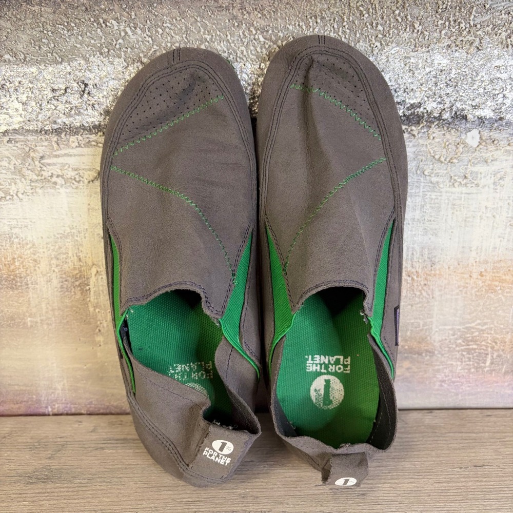 Patagonia Advocate Forge Grey Green Slip On Travel Shoes Mens 8 T52059